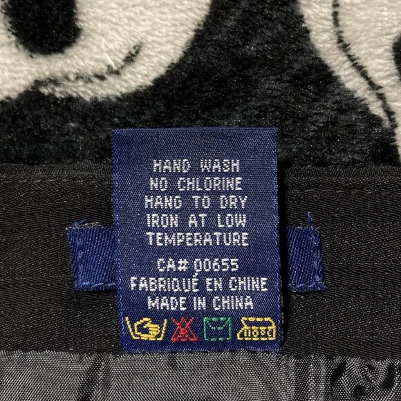 REITMANS Black ribbed pencil skirt ~ Y2K goth MEDIUM LARGE striped lined skirt - Picture 13 of 14